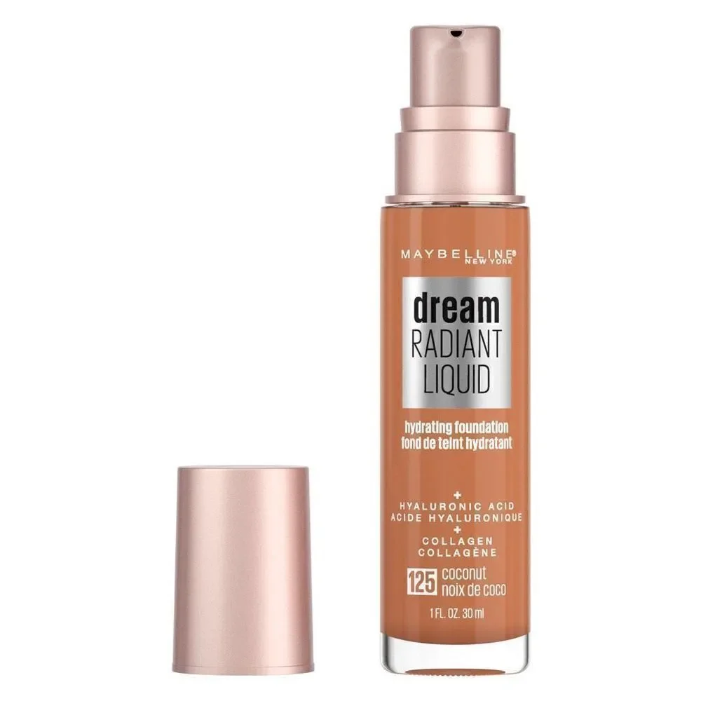 125 Coconut Maybelline Dream Radiant Liquid Hydrating Foundation + Collagen